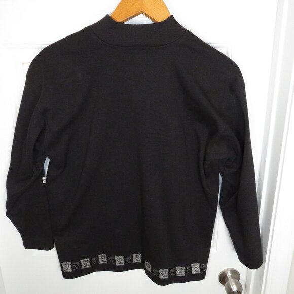 VINTAGE Fido Dido 1/4 Zip Pullover Size Medium AOP Logo Trim - Picture 6 of 8